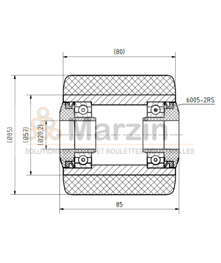 GALET PEVOPUR®  85/080/085/20 AR EP