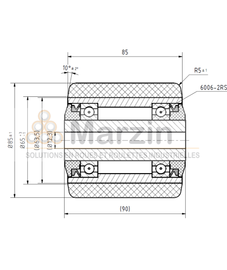 GALET PEVOPUR®  85/085/090/12 AR EP