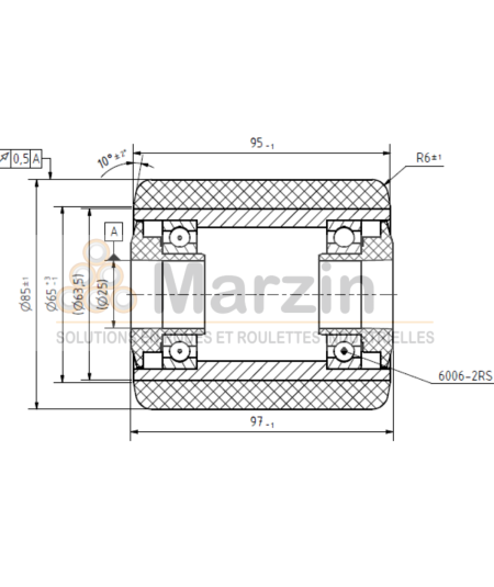 GALET PEVOPUR®  85/095/097/25 AR EP