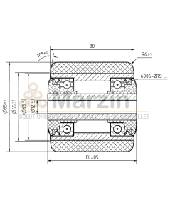 GALET PEVODYN®-SOFT 85/080/085/12 AR EP