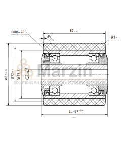 GALET VULKOLLAN®  82/082/087,4/12 AR EP
