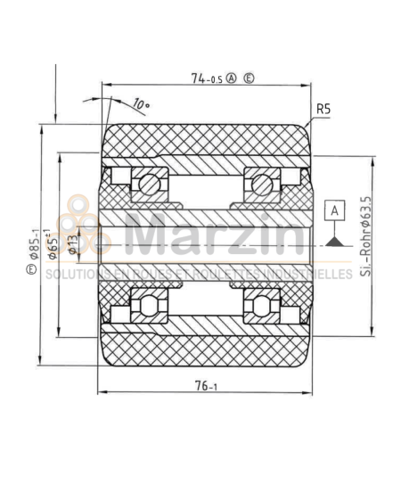GALET VULKOLLAN®  85/074/076/13 AR EP