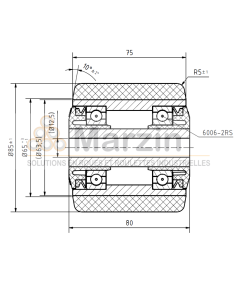 GALET VULKOLLAN®  85/075/080/12 AR EP 