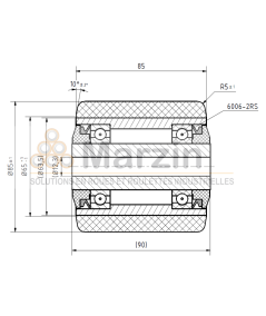 GALET VULKOLLAN®  85/085/090/12 AR EP