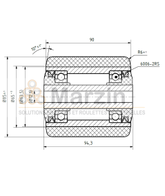 GALET VULKOLLAN®  85/090/094,3/12,1 AR EP