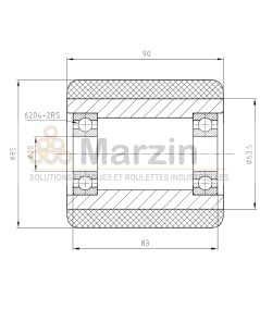 GALET VULKOLLAN®  85/090/083/20 AR