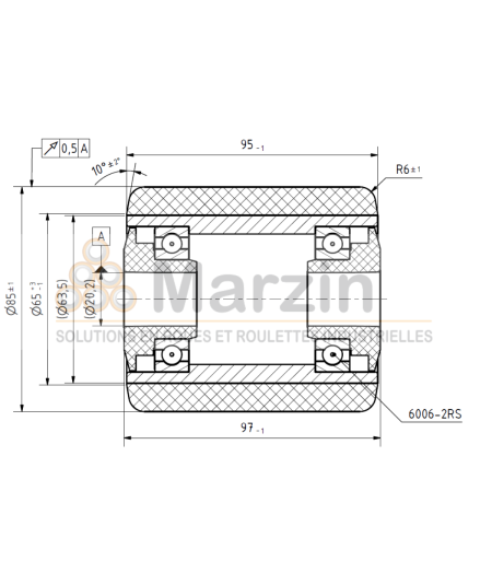 GALET VULKOLLAN®  85/095/097/20 AR EP