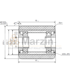 GALET VULKOLLAN®  85/095/097/25 AR EP