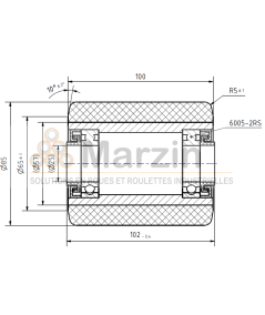 GALET VULKOLLAN®  85/100/102/25 AR CR