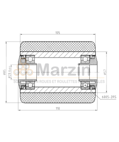 GALET VULKOLLAN®  85/105/110/20 AR EP 