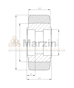 ROUE PEVOPUR®  100/040/045/47x15