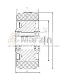 ROUE PEVOPUR®  140/054/060/20 AR B