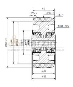 ROUE PEVOPUR®  140/060/066/25/12 AR EP