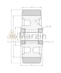ROUE PEVOPUR®  180/065/075/25 AR