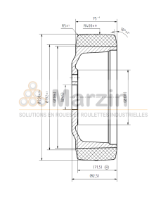 ROUE PEVOPUR®  230/075/192/45-5T B
