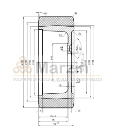ROUE PEVOPUR®  230/090/175/45-5T