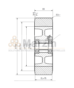 ROUE PEVOPUR®  250/080/075/25 AR