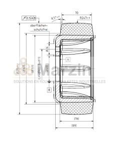 ROUE PEVODYN®-SOFT 215/070/159/60 5T 78 SH