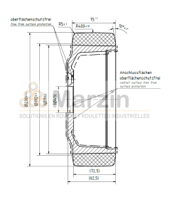 ROUE TRACTOPUR®  230/075/182/45-5T B 80 SH