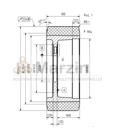 ROUE TRACTOPUR®  254/100/200/80-5T 80 SH