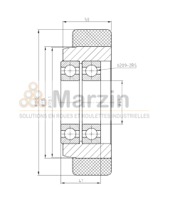GALET VULKOLLAN®  150/040/050/45 AR