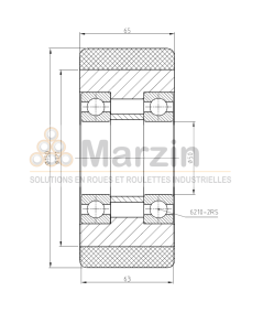 GALET VULKOLLAN®  150/065/5/50  