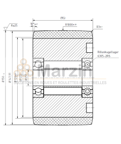 GALET VULKOLLAN®  150/095/5/25 B
