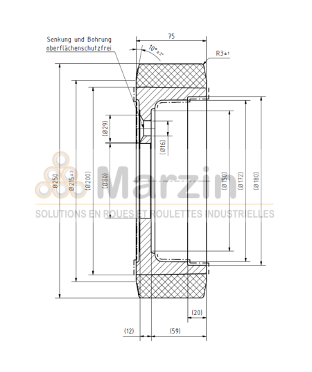 ROUE VULKOLLAN® 250/075/200/80-5T