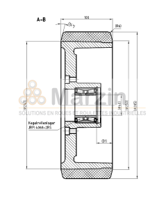 ROUE VULKOLLAN® 285/100/245/40 AR