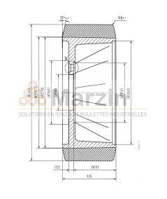 ROUE VULKOLLAN® 343/135/278/90-7T