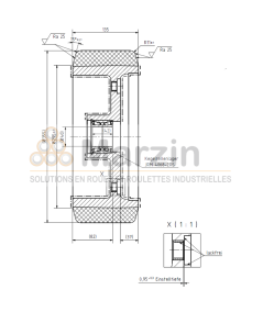 ROUE VULKOLLAN® 355/135/290/3/40 AR