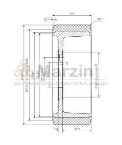 ROUE VULKOLLAN® 360/140/300/90-7T