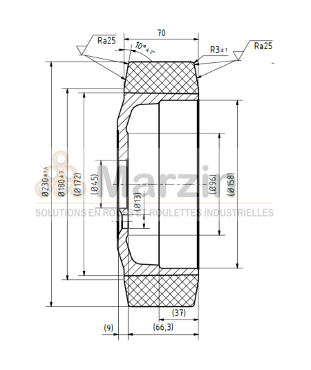 ROUE TRACTOSOFT® 230/070/172/045-5T
