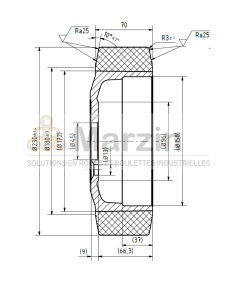 ROUE TRACTOSOFT® 230/070/172/045-5T