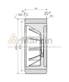 ROUE TRACTOTHAN® 350/140/290/80-7T